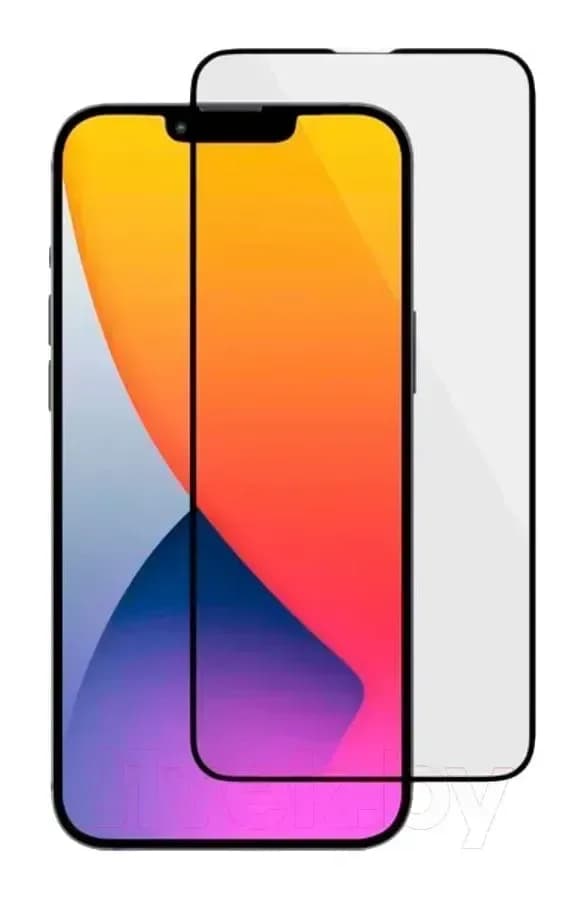 Защитное стекло для телефона Case 3D для Apple iPhone 13 Pro Max (черный глянец)