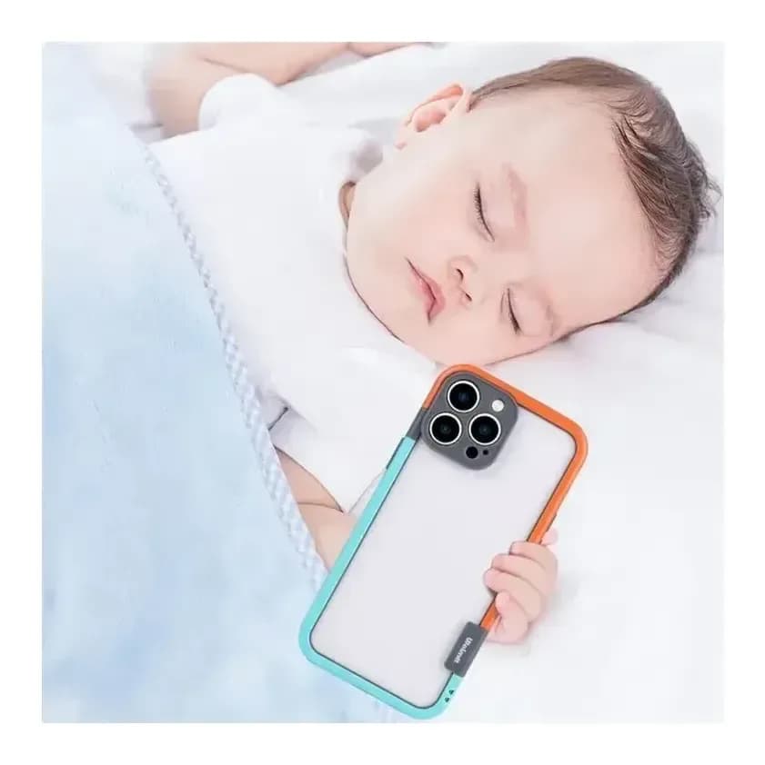 Чехол-накладка G-Case Для iPhone 16 Pro / 6601110764C (голубой/оранжевый)