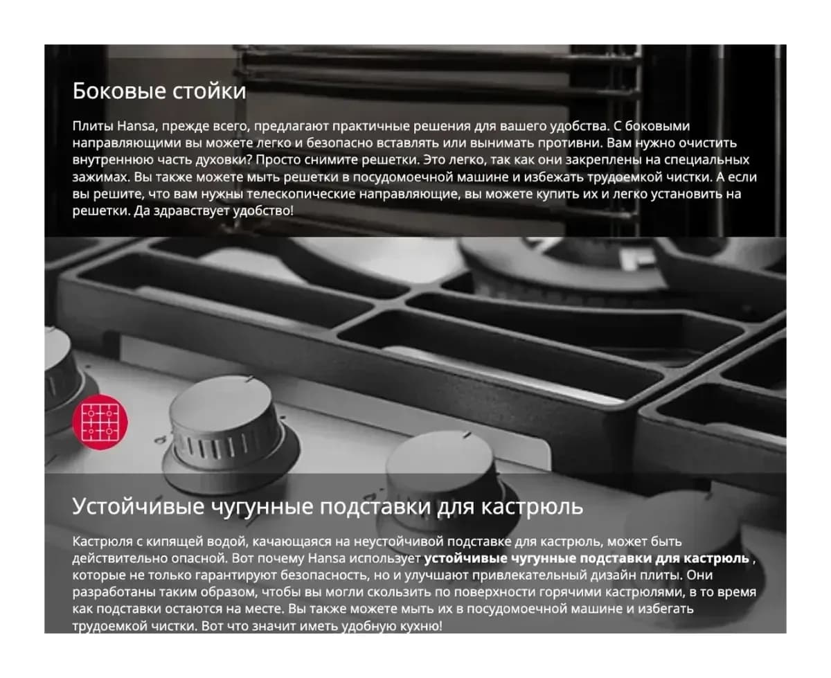 Плита газоэлектрическая Hansa FCMW59329