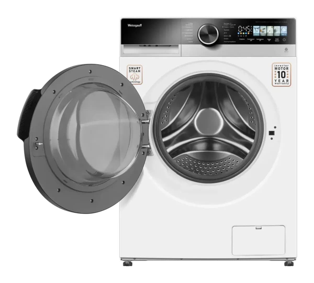 Стирально-сушильная машина Weissgauff WMD 45148 Color Touch Inverter Steam