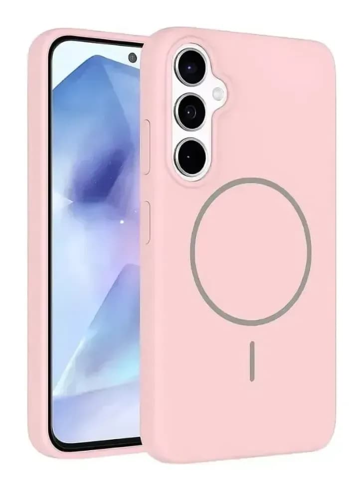 Чехол-накладка Bingo Silicone Magnetic для Samsung S25+ (пудровый)