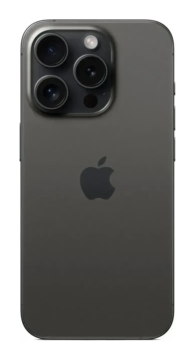 Смартфон восстановленный Apple iPhone 15 Pro 128GB ELNU Грейд A (черный титан)