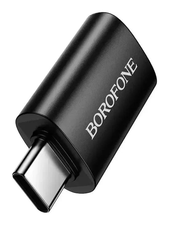 Адаптер Borofone BV26C Type-C-USB 3.0 (черный)