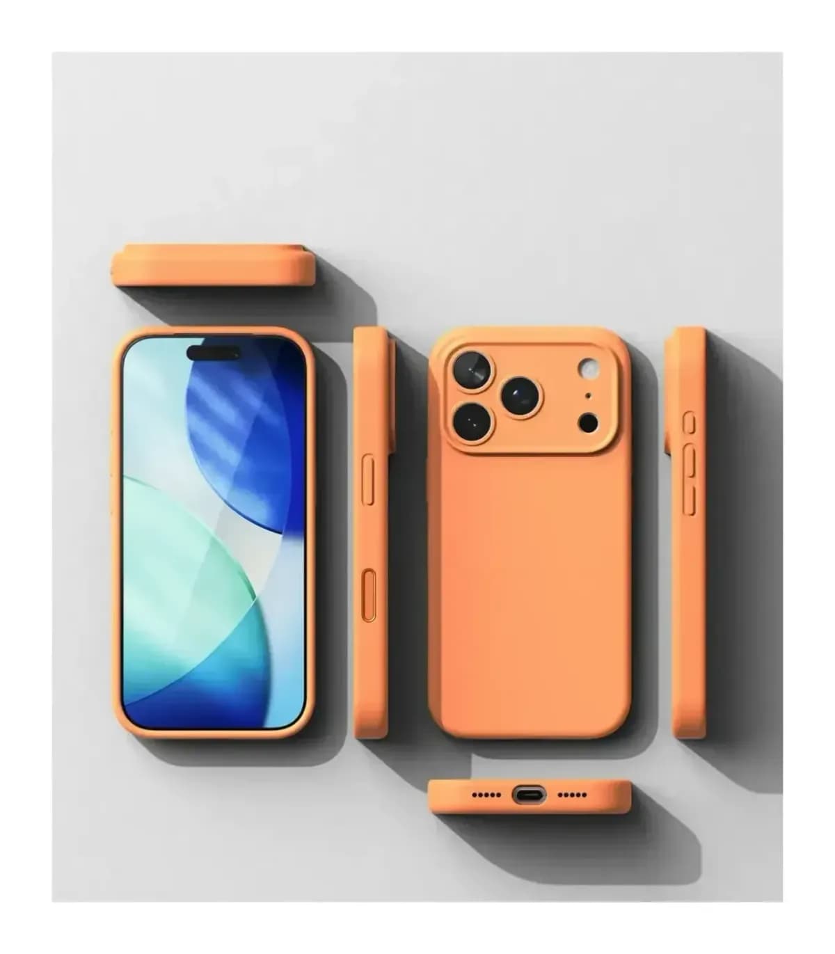 Чехол-накладка Ringke Silicone Magnetic для iPhone 17 Pro (Tangerine)