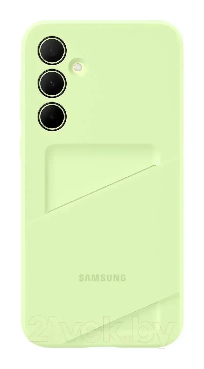 Чехол-накладка Samsung Card Slot Case для Galaxy A35 / EF-OA356TMEGRU (лайм)
