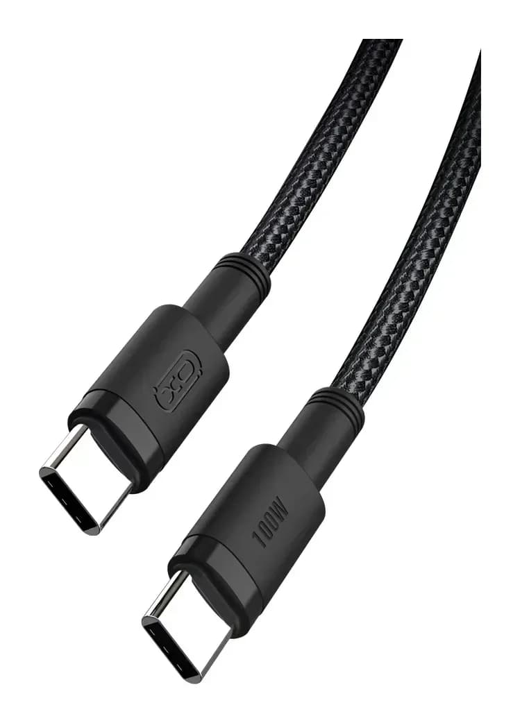 Зарядный кабель XO NB-Q199 100W Type-C Type-C (черный)