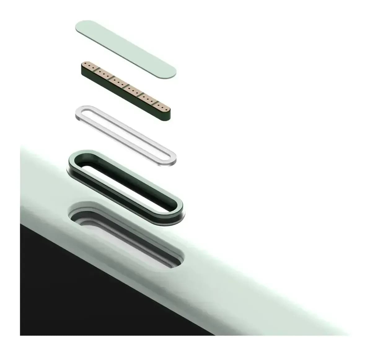 Чехол-накладка Ringke Silicone Magnetic для iPhone 17 (Soft Mint)