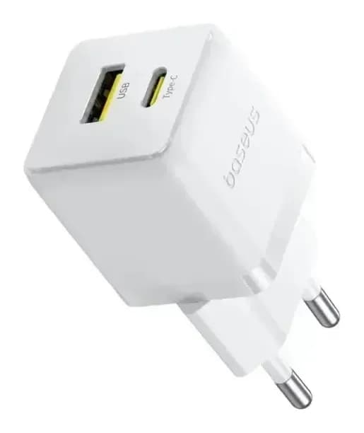 Зарядное устройство сетевое Baseus Palm C+U 20W EU / P10111608213-01 (белый)