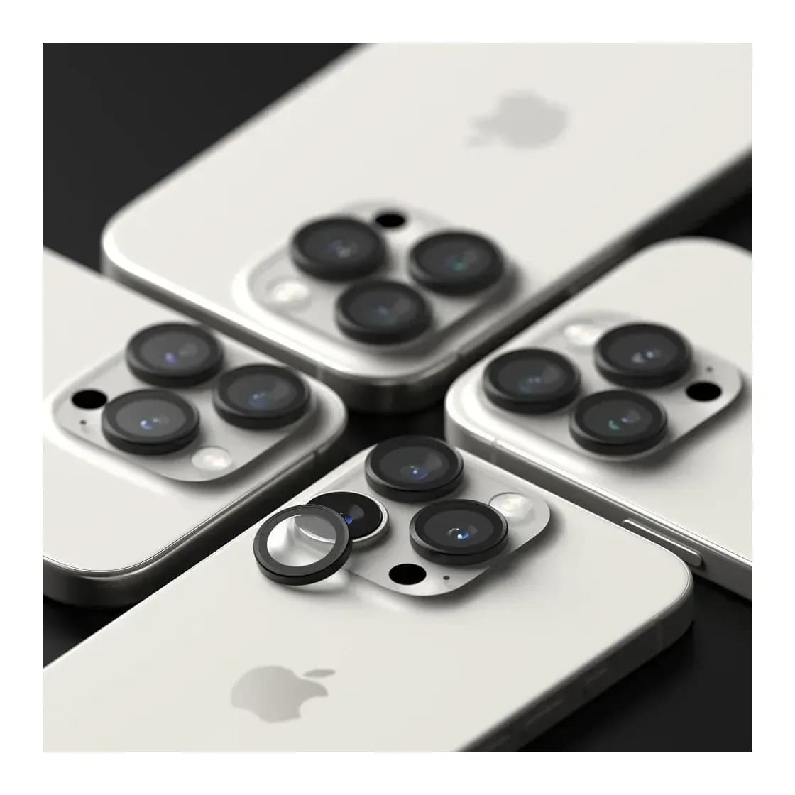 Защитное стекло для камеры телефона Ringke Camera Frame Protector для iPhone 16 Pro/16 Pro Max (2шт, черный)