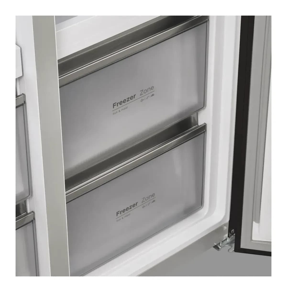 Холодильник с морозильником Maunfeld MFF190NFDPW Matt Inverter