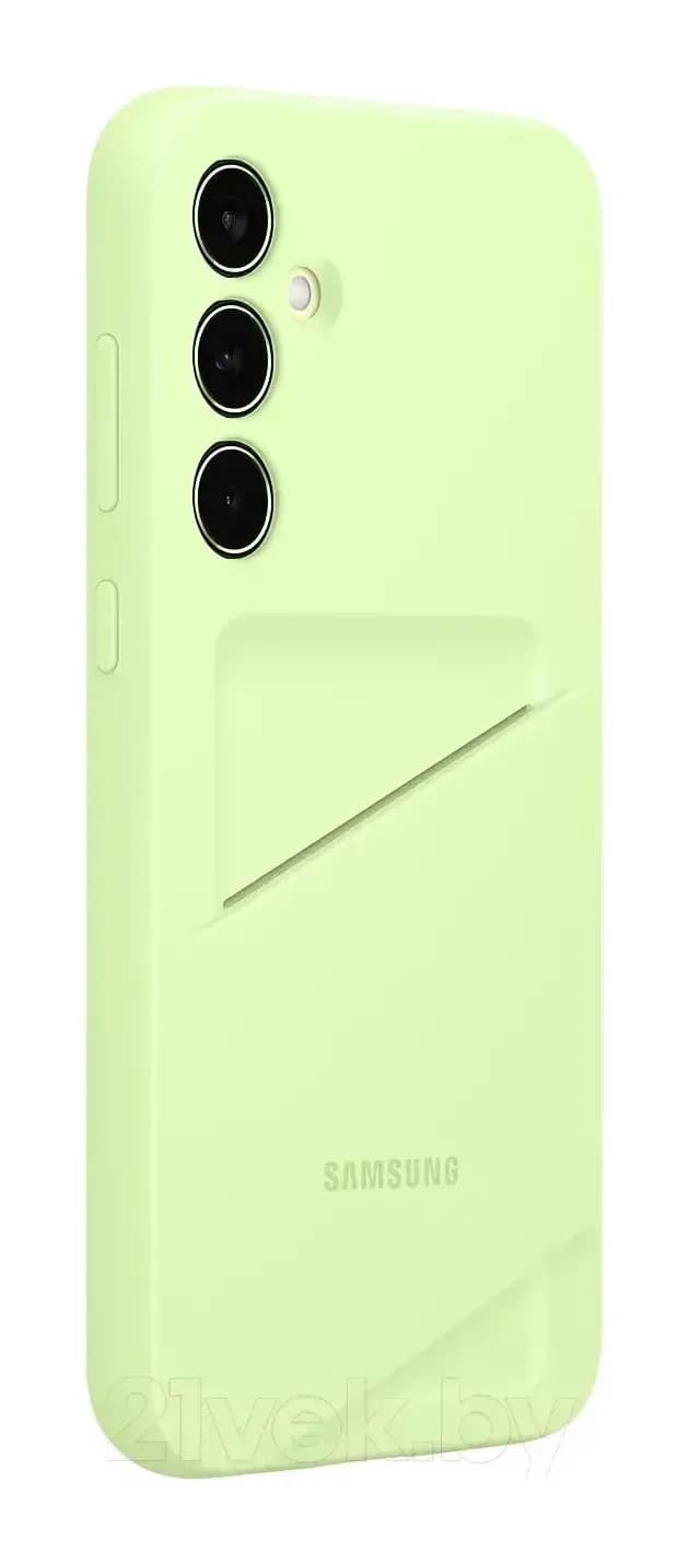 Чехол-накладка Samsung Card Slot Case для Galaxy A35 / EF-OA356TMEGRU (лайм)
