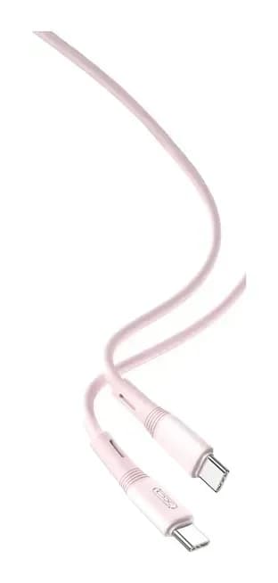 Зарядный кабель XO NB-Q226B 60W Type-C Type-C (розовый)