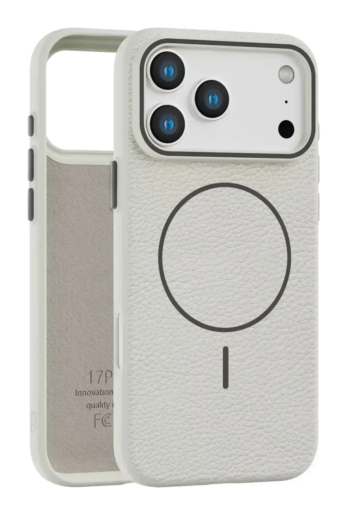 Чехол-накладка Bingo Litchi TPU для Apple iPhone 17 Pro Max (белый)