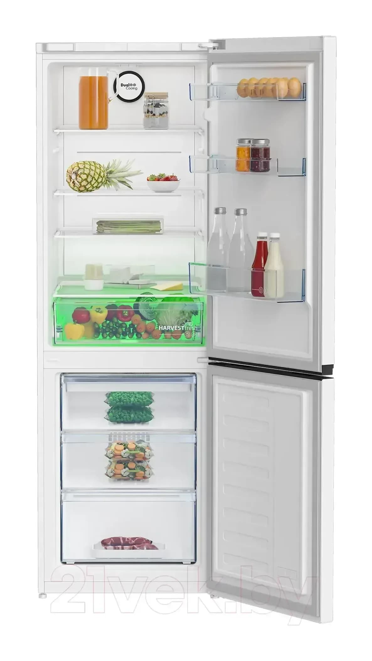 Холодильник с морозильником Beko B1RCNK362W