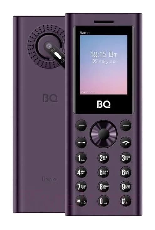 Мобильный телефон BQ 1858 Barrel (фиолетовый/черный)