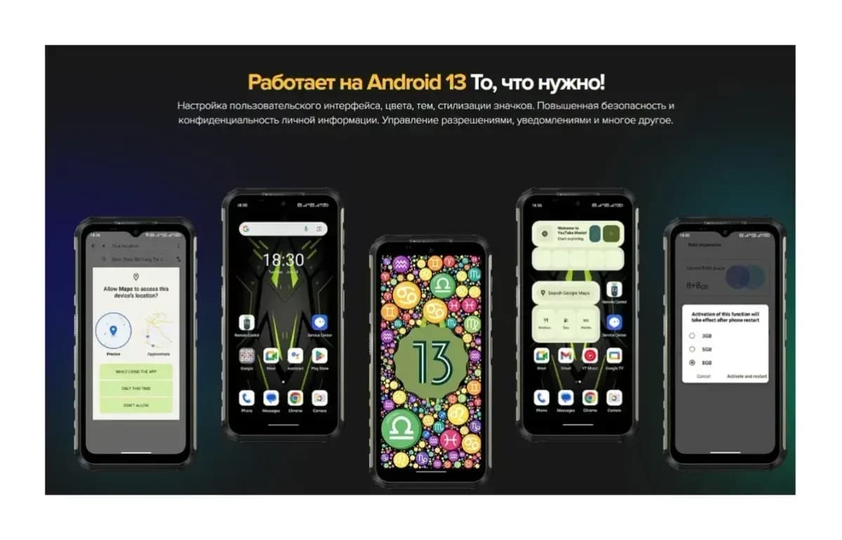 Смартфон Ulefone Armor 22 8GB/256GB (черный)