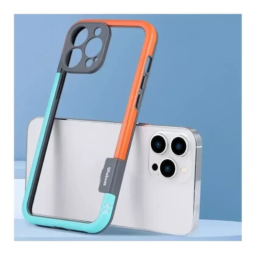 Чехол-накладка G-Case Для iPhone 16 Pro / 6601110764C (голубой/оранжевый)