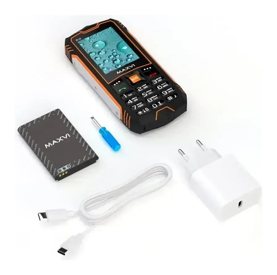 Мобильный телефон Maxvi R10 (оранжевый)