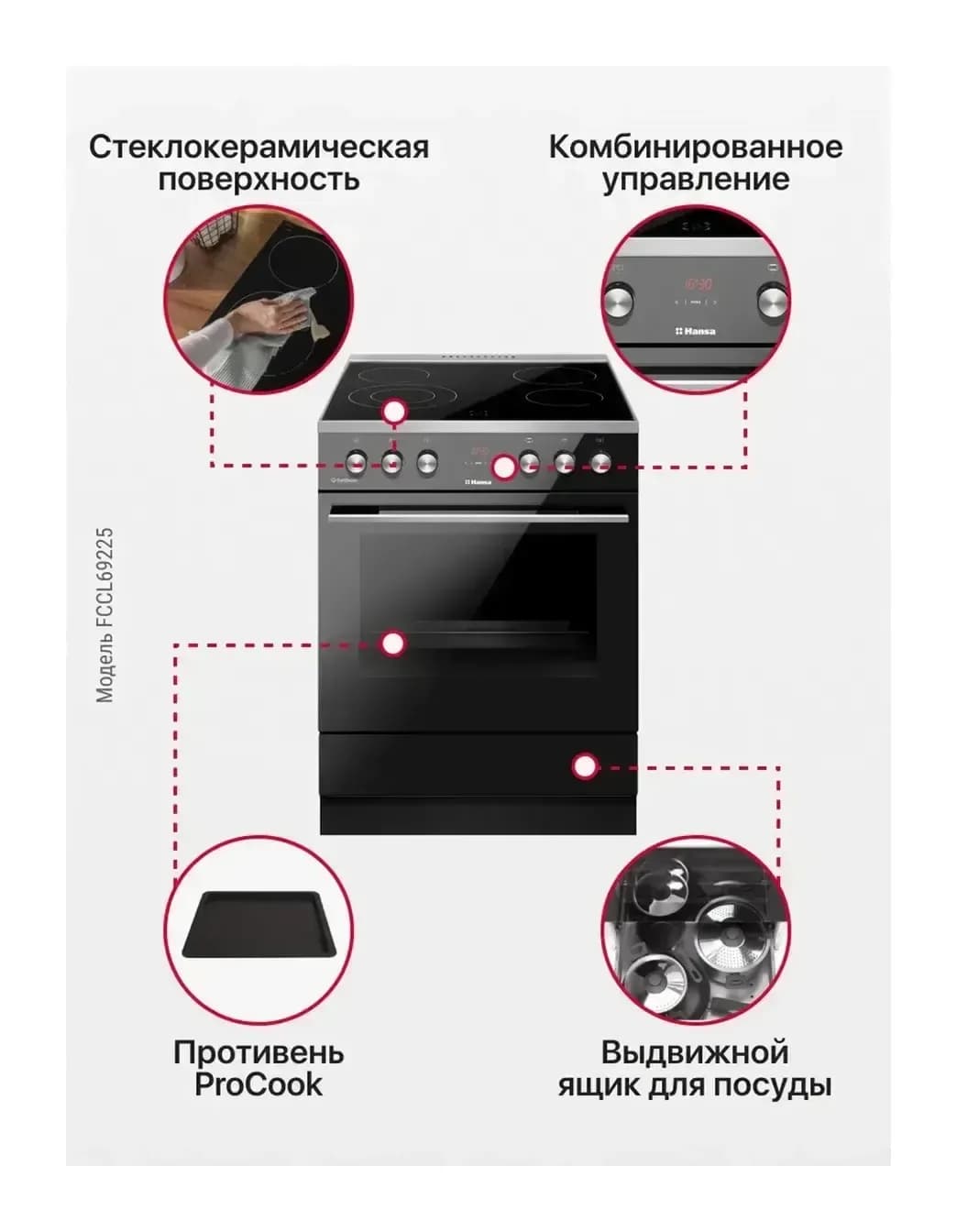 Плита электрическая Hansa FCCL69225