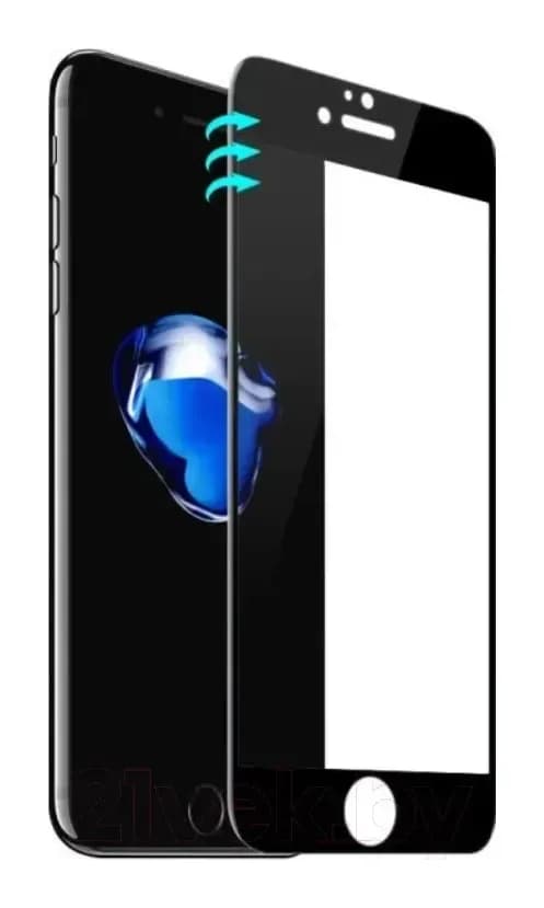 Защитное стекло для телефона Case Full Glue Privacy для iPhone 6/6S (черный)
