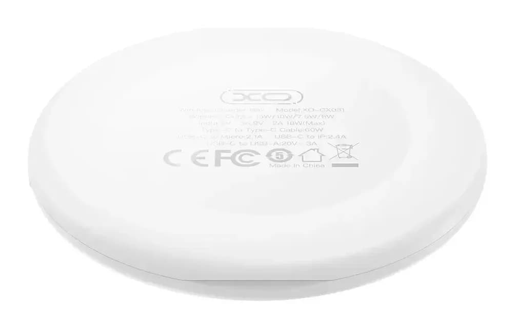 Зарядное устройство беспроводное XO CX031 15W органайзер (белый)