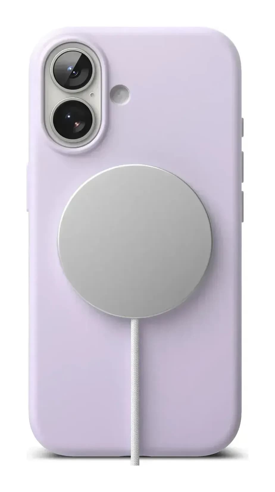 Чехол-накладка Ringke Silicone Magnetic для iPhone 17 (Light Purple)