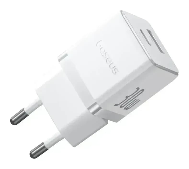 Зарядное устройство сетевое Baseus Palm C+U 30W EU / P1011160A213-01 (белый)