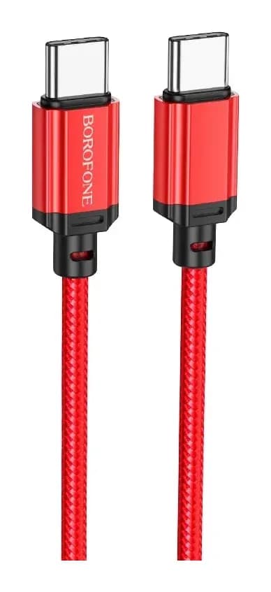 Зарядный кабель Borofone BX87 Type-C to Type-C 60W (1м, красный)