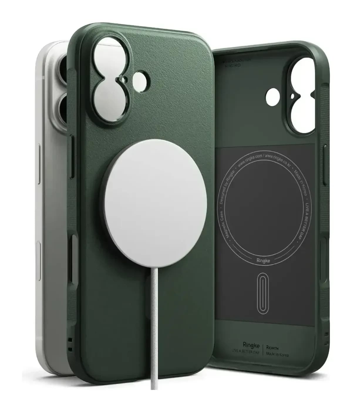 Чехол-накладка Ringke Onyx Magnetic для iPhone 17 (Dark Green)