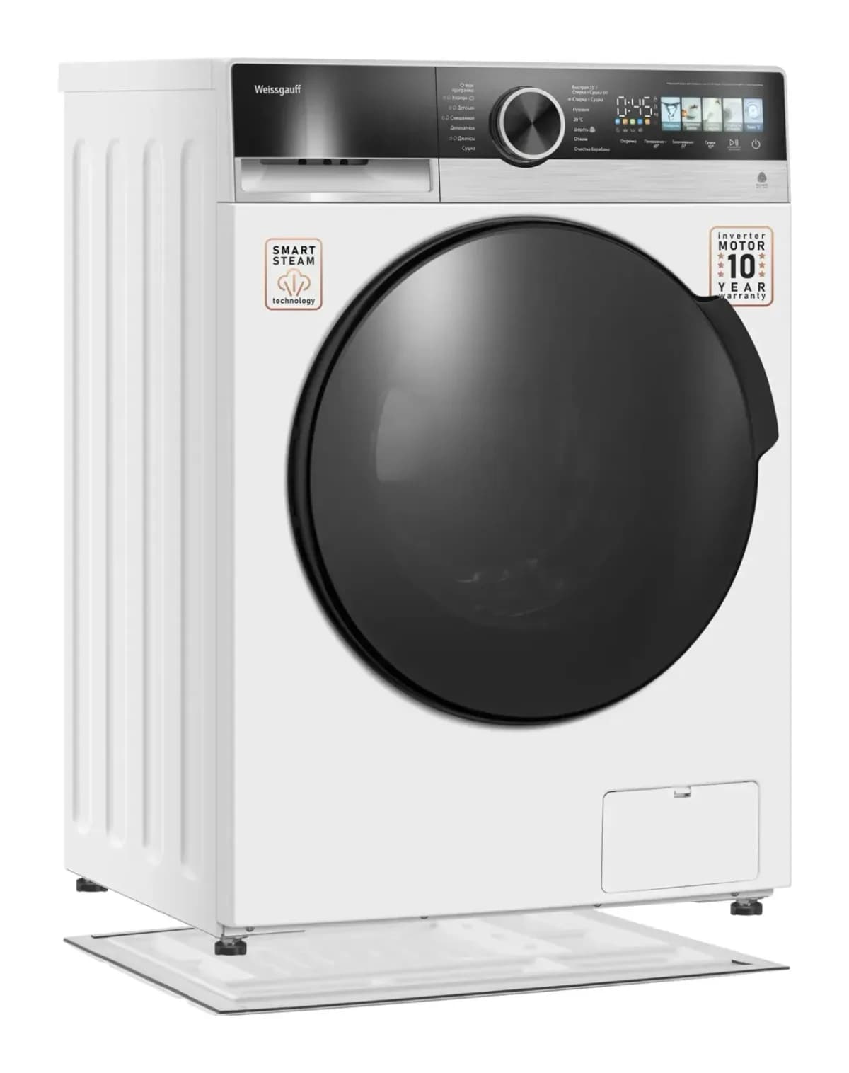 Стирально-сушильная машина Weissgauff WMD 45148 Color Touch Inverter Steam