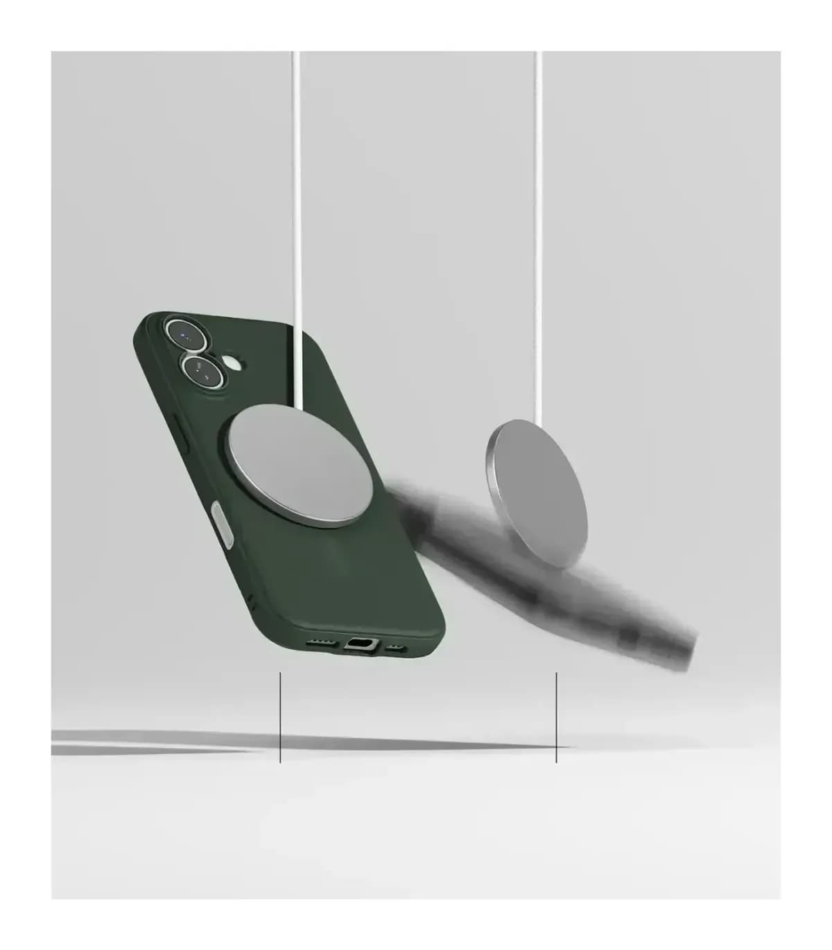 Чехол-накладка Ringke Onyx Magnetic для iPhone 17 (Dark Green)