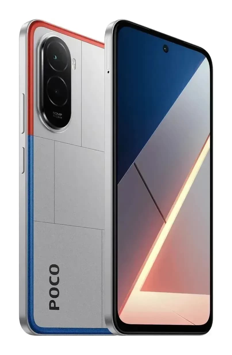 Смартфон POCO M7 6GB/128GB (серебристый)