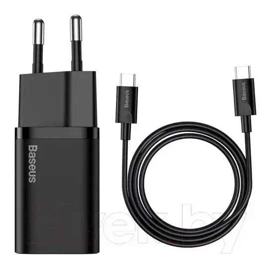 Зарядное устройство сетевое Baseus Super Si 1C Sets 25W / TZCCSUP-L01 (черный)