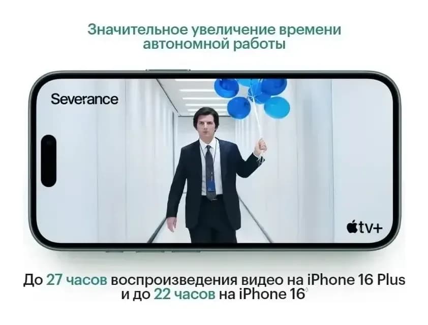 Смартфон Apple iPhone 16 128GB (белый)