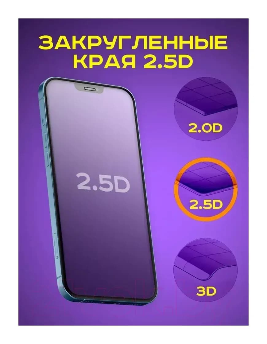 Защитное стекло для телефона Case 111D для iPhone 14 Plus (черный/глянец)
