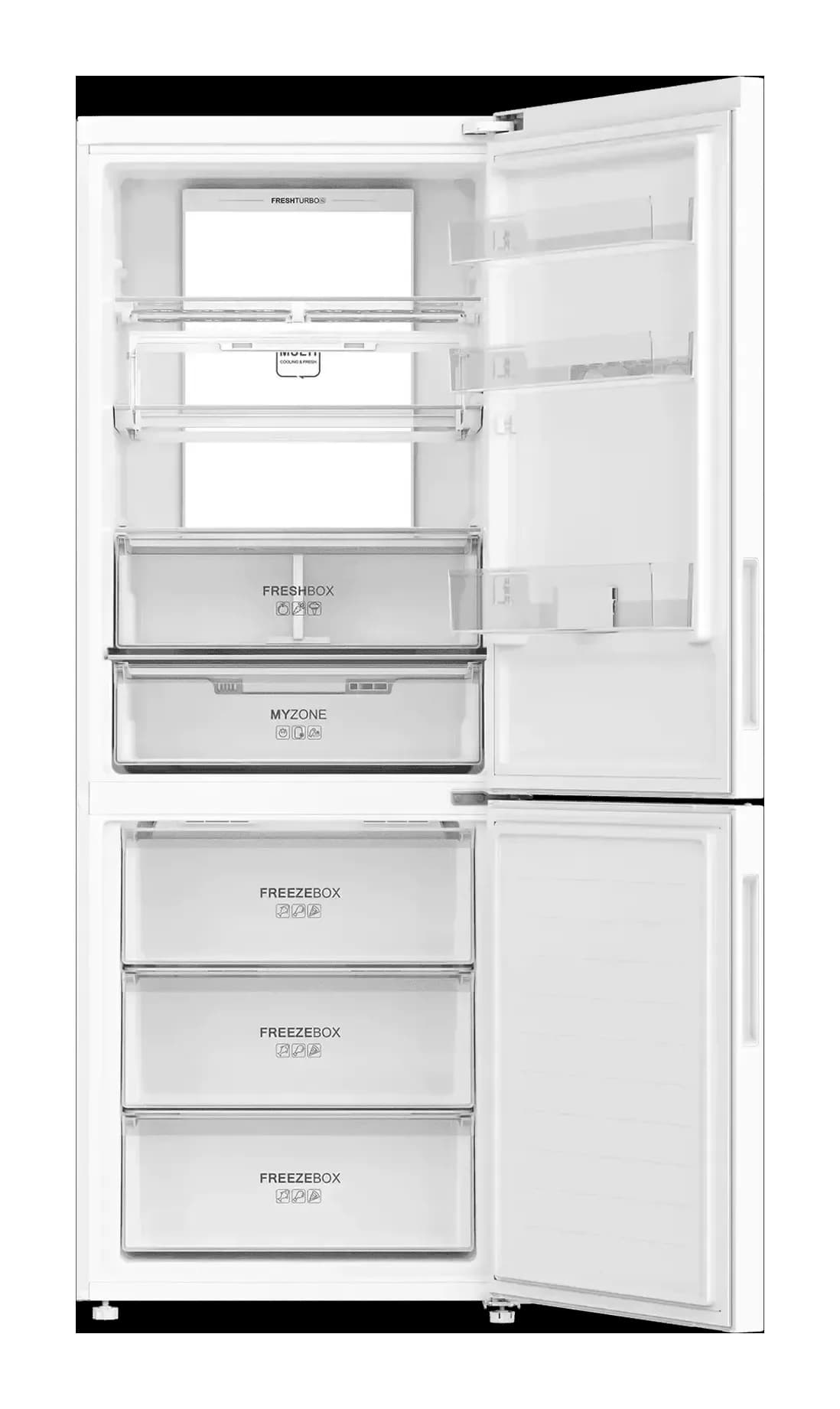 Холодильник с морозильником Haier C4F744CWGU1