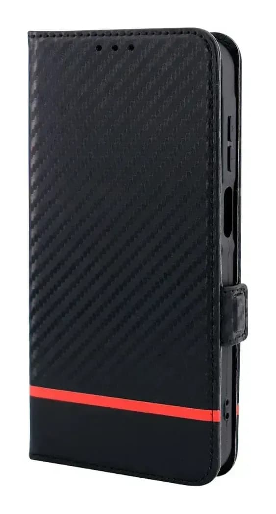 Чехол-книжка Case Book для Galaxy A55 с магнитной застежкой (черный карбон)