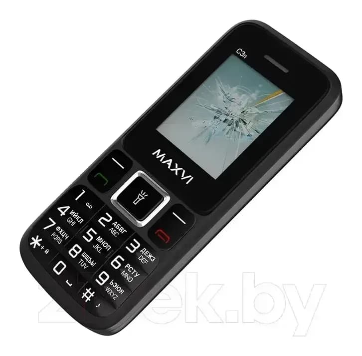 Мобильный телефон Maxvi С 3n (черный)