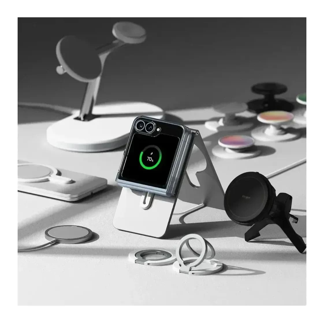 Чехол-накладка Ringke Fusion Magnetic Magsafe для Galaxy Z FLIP 6 (Clear)